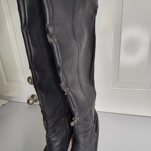 Size 8 Black Baker's Thigh-High Boots