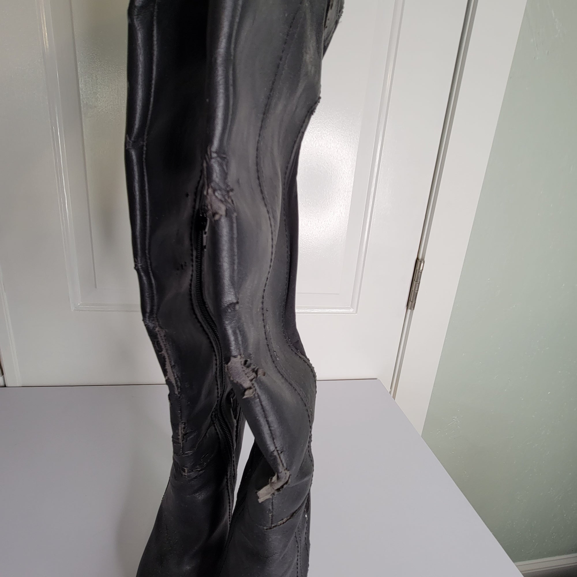 Size 8 Black Baker's Thigh-High Boots