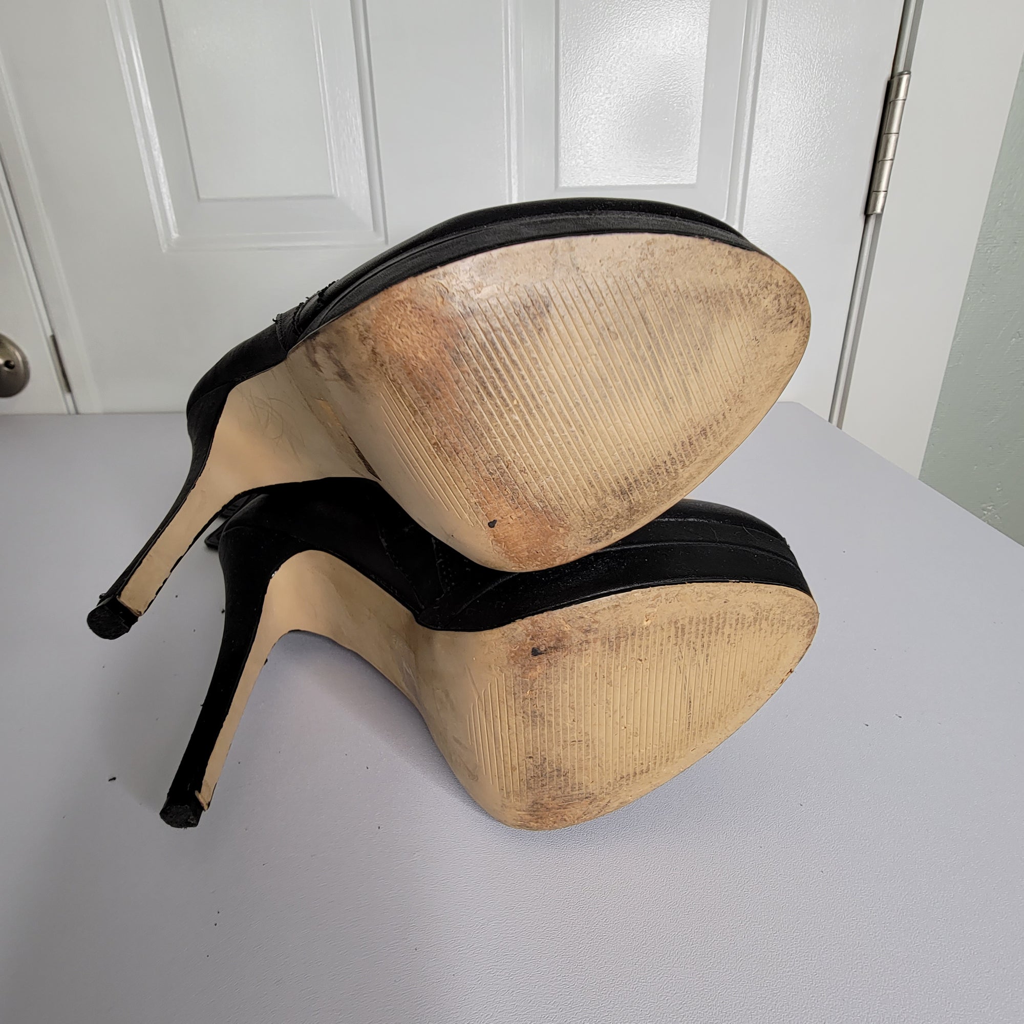 Size 8 Black Baker's Thigh-High Boots