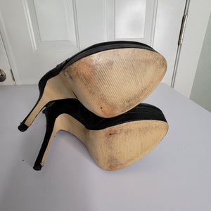 Size 8 Black Baker's Thigh-High Boots