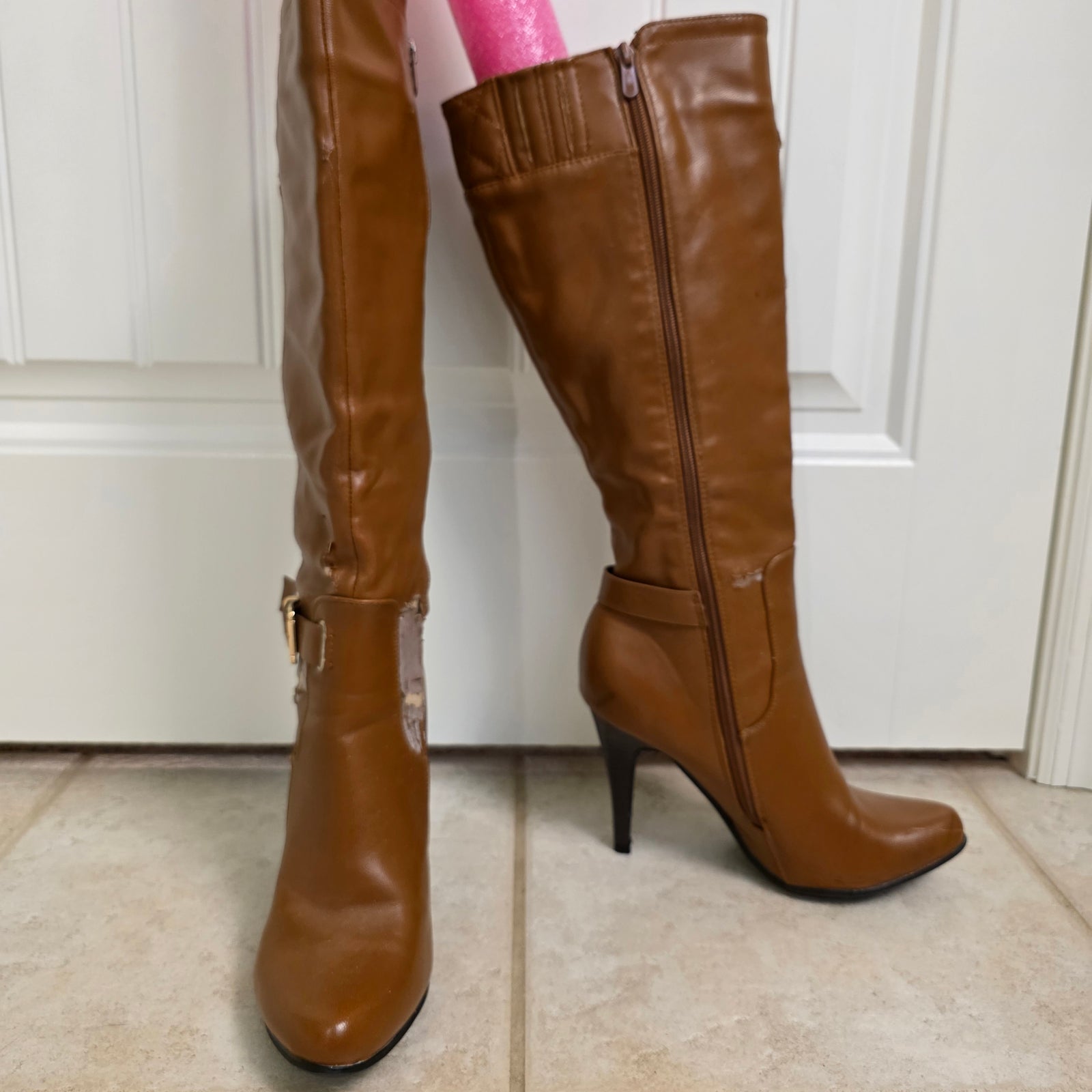 Size 8 Caramel de Blossom Collection Knee Boots