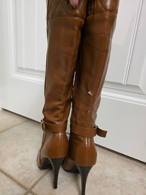 Size 8 Caramel de Blossom Collection Knee Boots