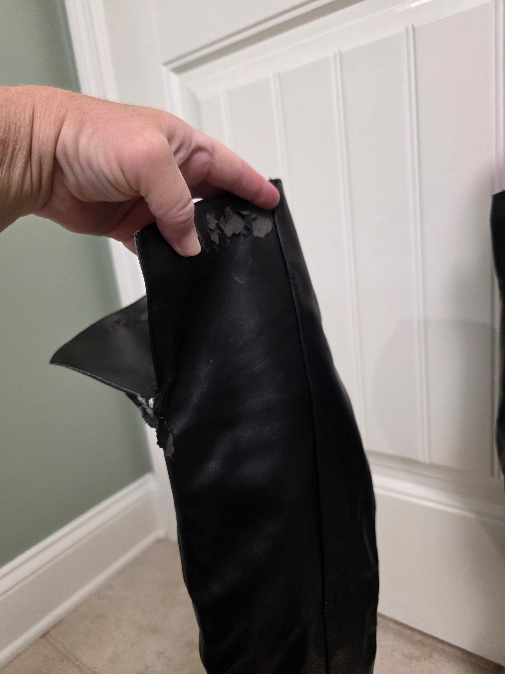 Size 7.5 Black Qupid OTK Boots