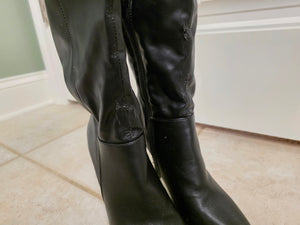 Size 7.5 Black Qupid OTK Boots