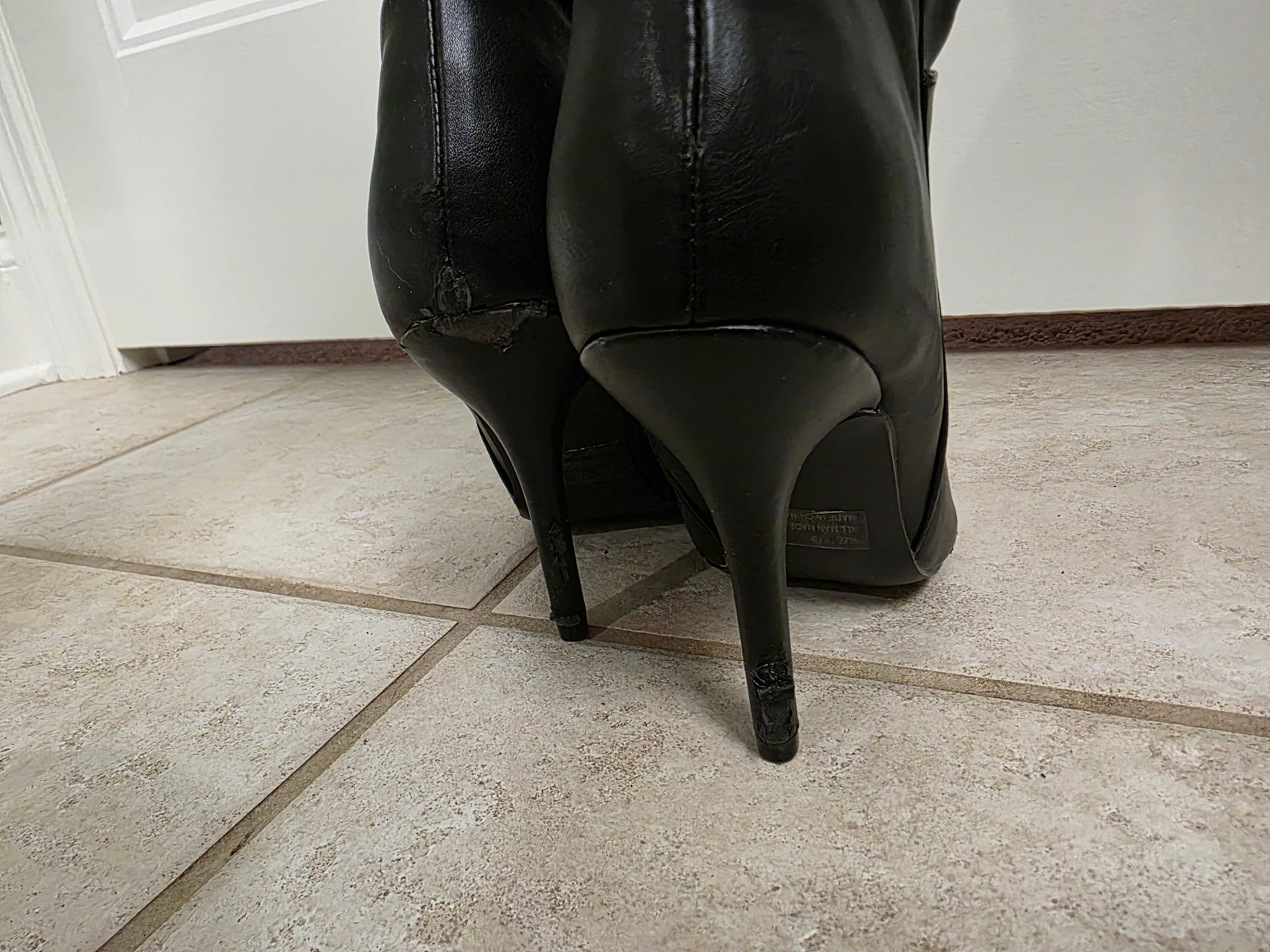 Size 7.5 Black Qupid OTK Boots