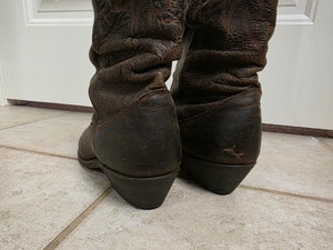 Size 8 Dark Brown Dingo Cowgirl Boots