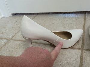 Size 7 White IDIFU Stiletto Pumps