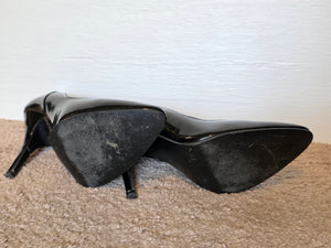 Size 7.5 Black Patent Pleaser Pumps