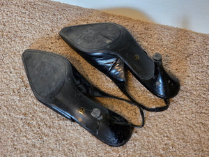 Size 6 Black East 5th Slingback Pumps