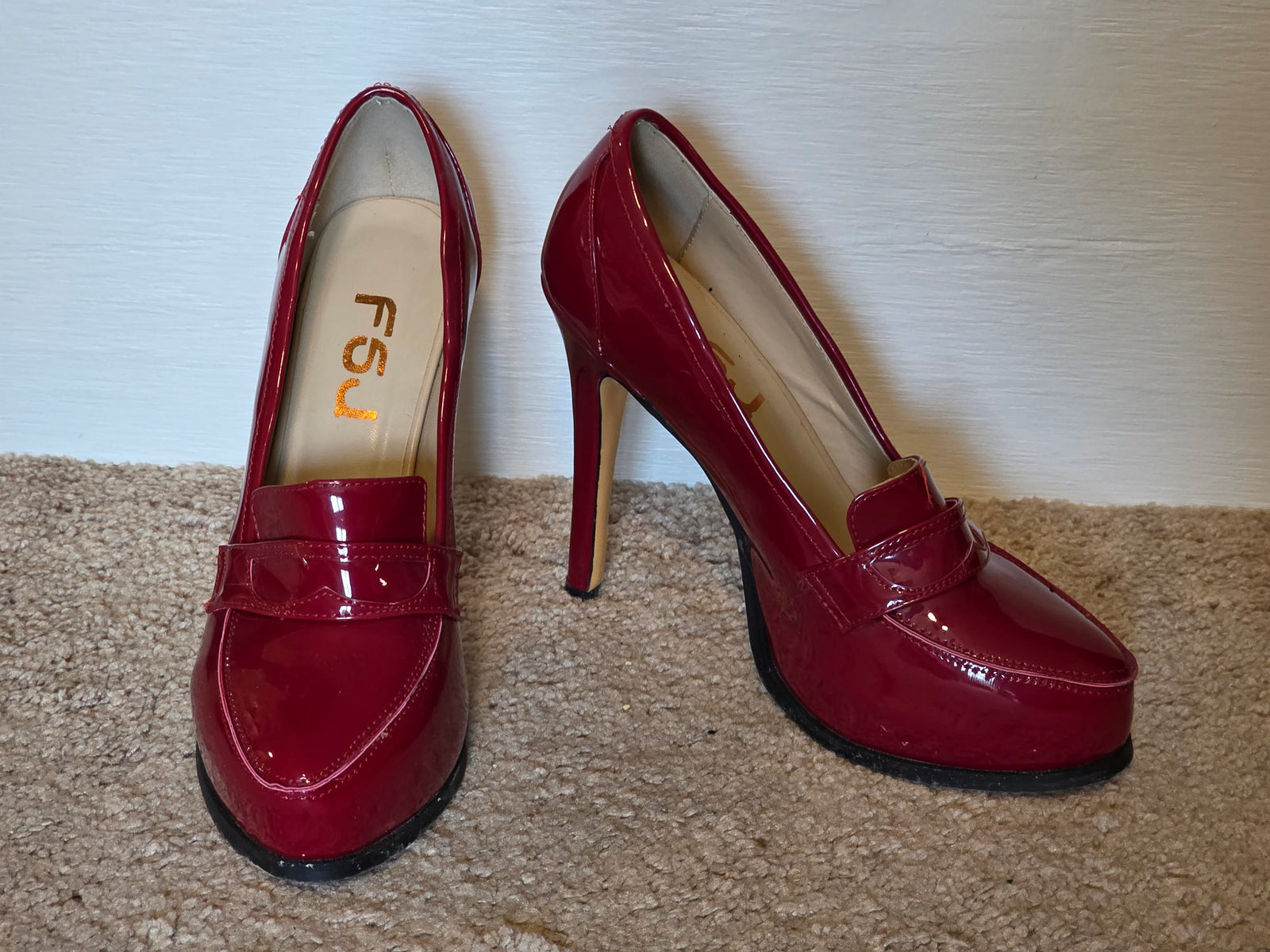 Size 8 Red Patent FSJ Mary Jane Pumps