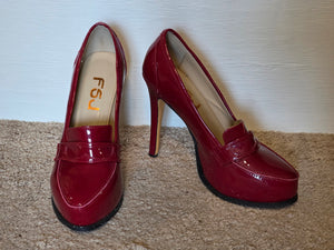 Size 8 Red Patent FSJ Mary Jane Pumps