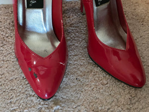 Size 7 Red Patent Pleaser Pumps