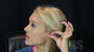 Brooke Pulling and Folding her Earlobes #2