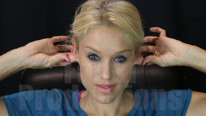 Brooke Pulling and Folding her Earlobes #2