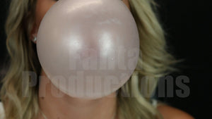 Cherry Morgan Blowing Bubbles in White Tank Top