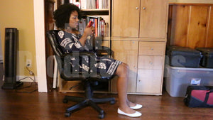 Hazel Tapping to Music in White Ballet Flats