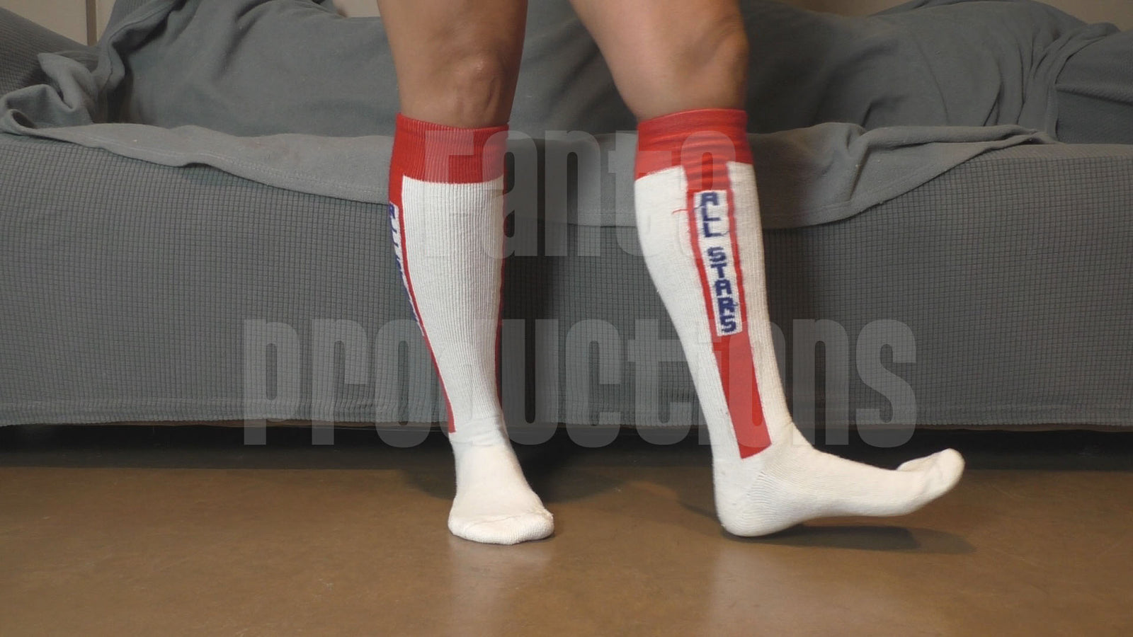 Jane Domino Dancing in Knee High All Stars Socks