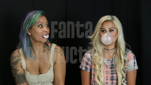Jane Domino Teaching Riley to Blow Better Bubbles
