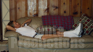 Laney Doing Random Things in Knee Socks & Sneakers