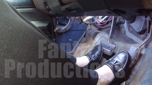 Toe-Wiggling Cranking & Driving in Black Loafers
