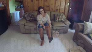 Going for a Drive in Boots and Leather Gloves
