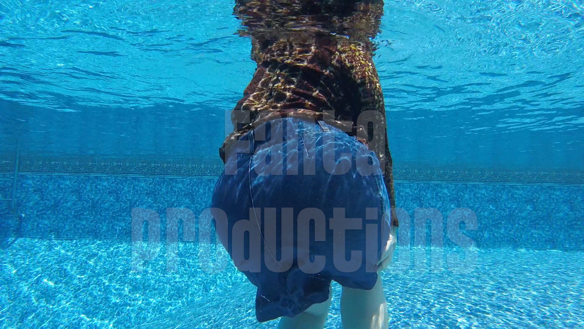 Denim Skirt in the Pool