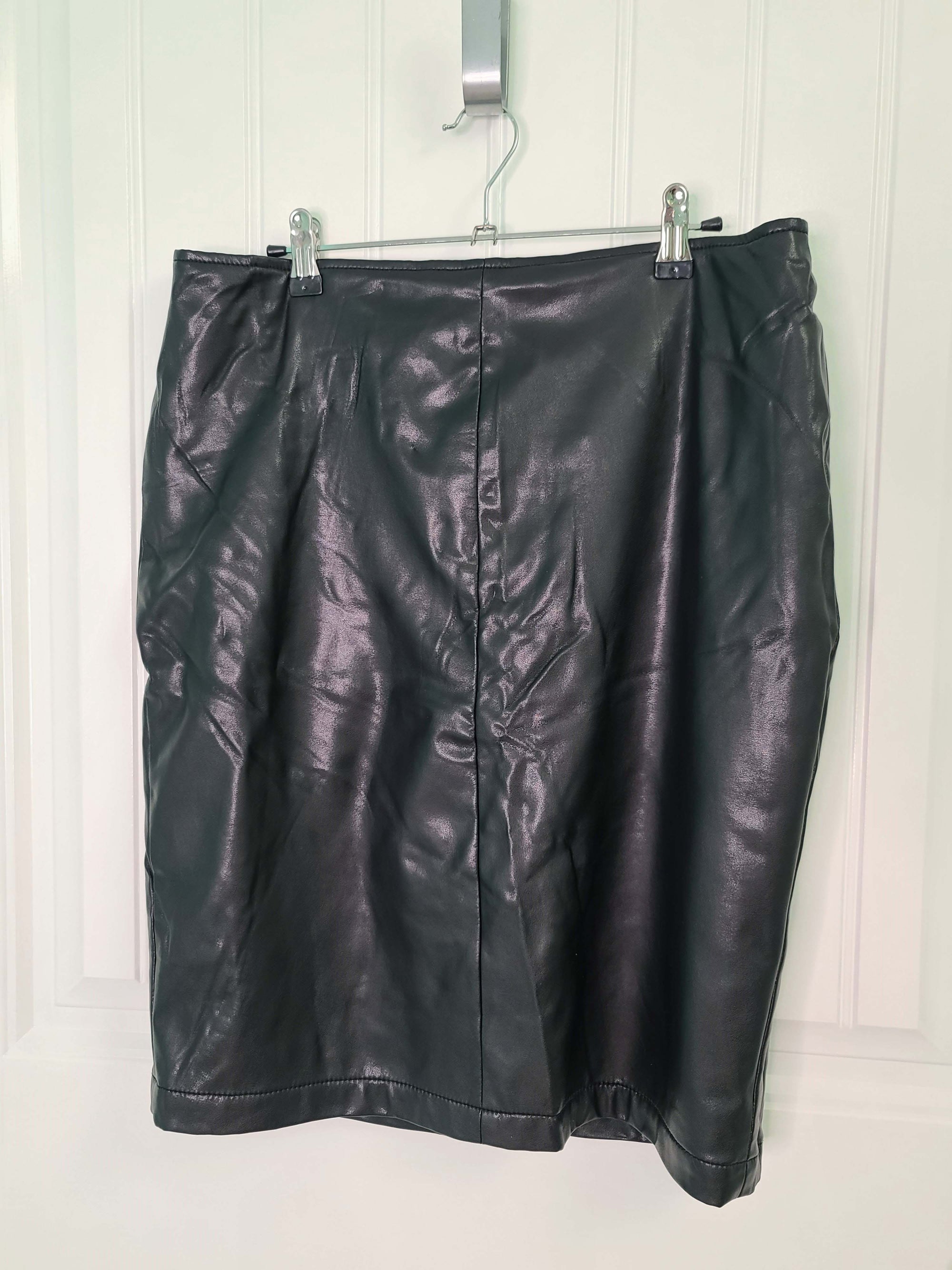 Black NY & Co Leather Skirt (12)