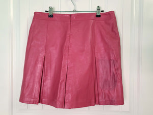 Margaret Godfrey Leather Skirt (12)