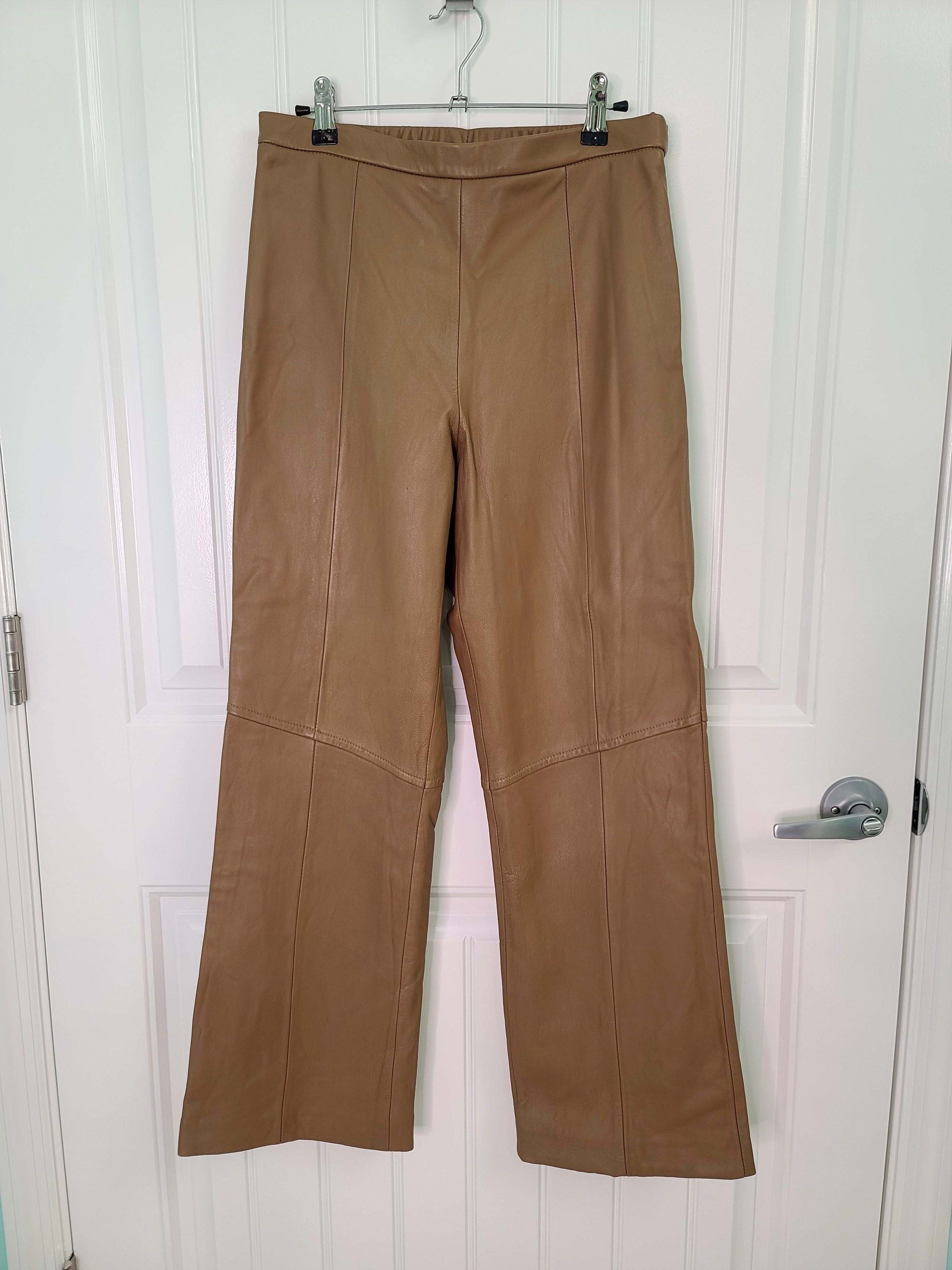 Terry Lewis Tan Leather Pants (10)