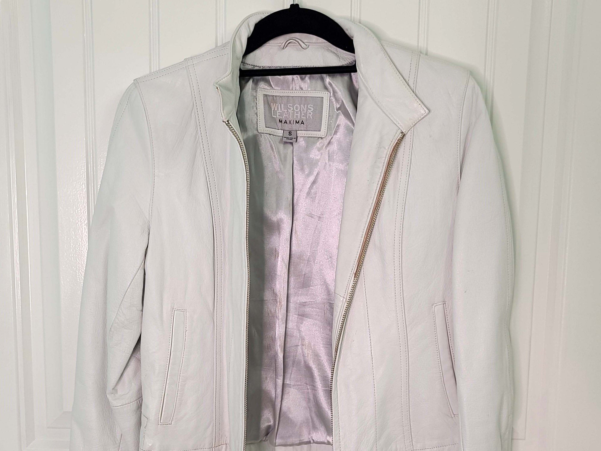 White Wilson's Leather Jacket (S)