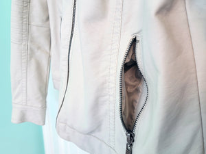 Cream Apt 9 Leather Jacket (L)