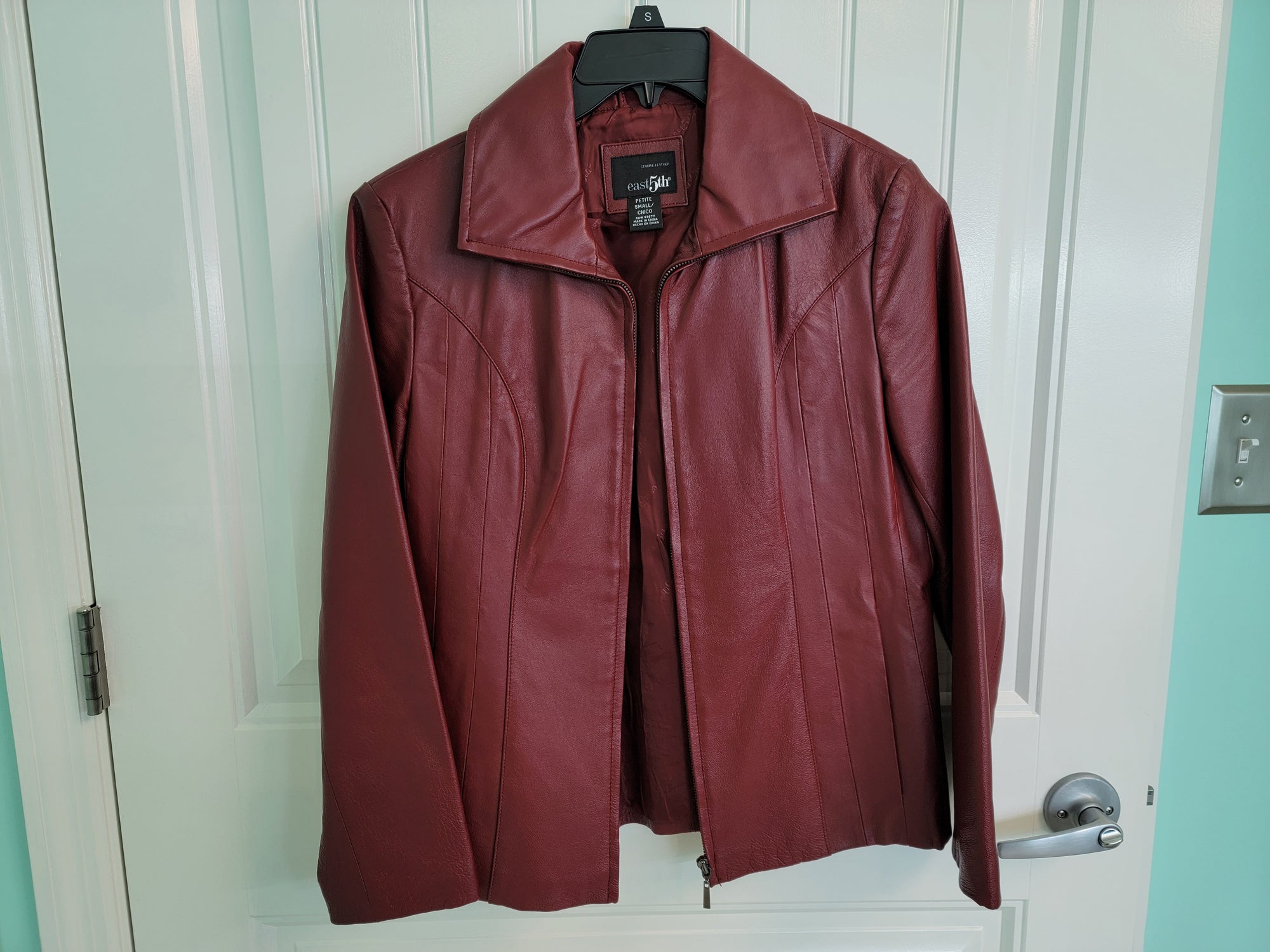 Red Genuine Leather Jacket by East 5th  (PS)