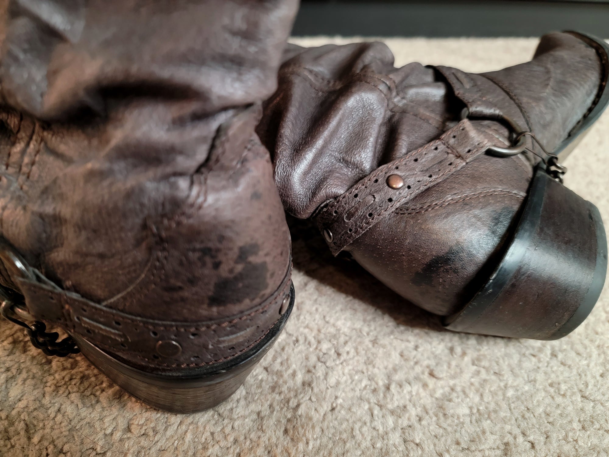Size 7.5 Dark Gray Durango Cowgirl Boots