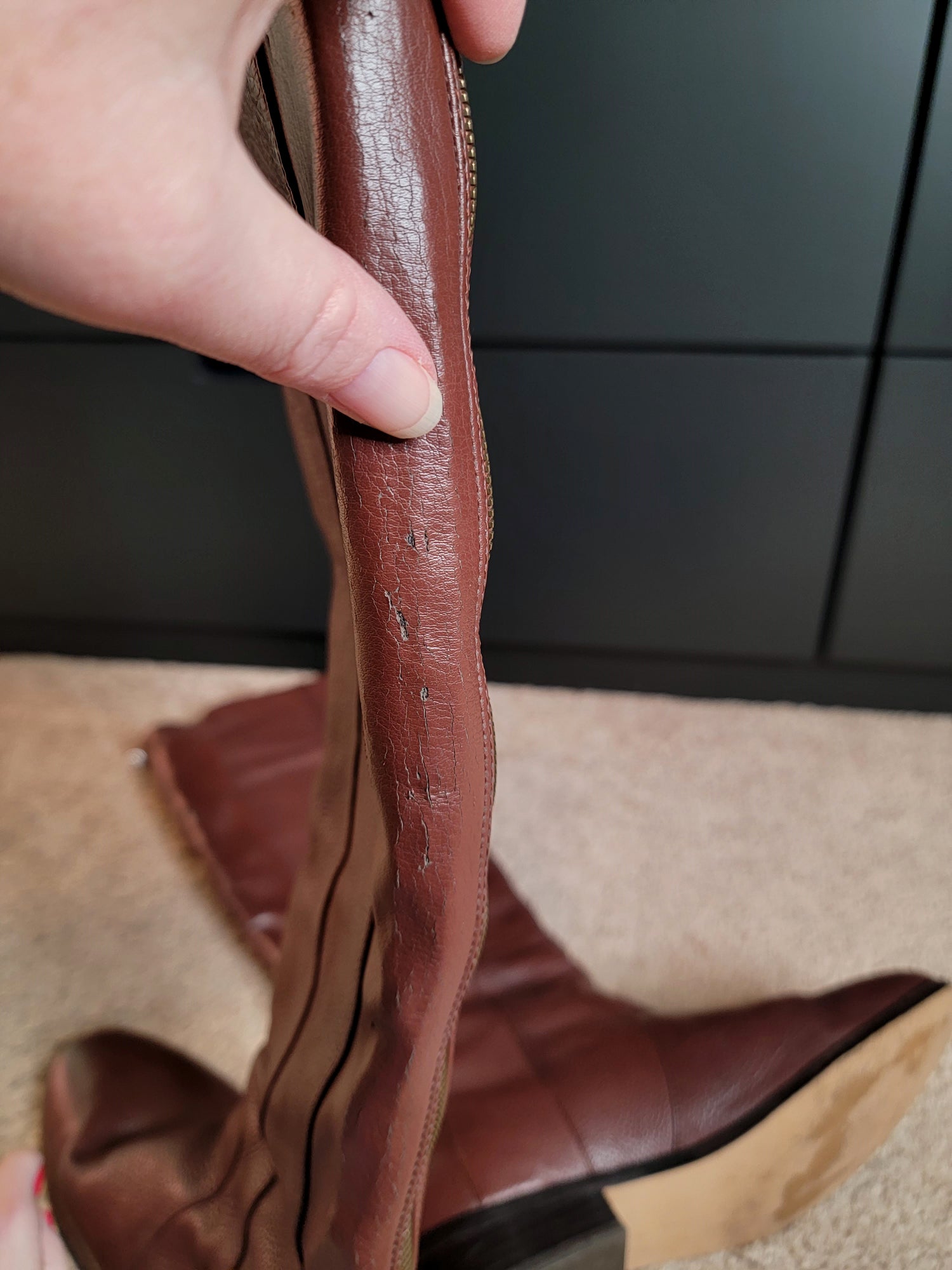 Size 8.5 Reddish Brown H by Halston Riding Boots